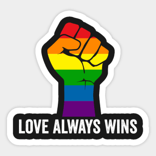 LGBTQ Love Always Wins Sticker